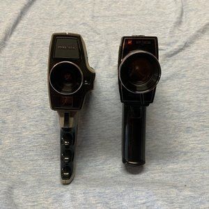 2 Vintage Super8 Movie Camera SEARS 180 XL GAF ST/202